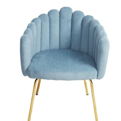 golden leg flower velvet dining armchair nordic upholstery