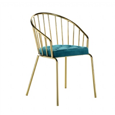 golden leg velvet dining chair staibless steel