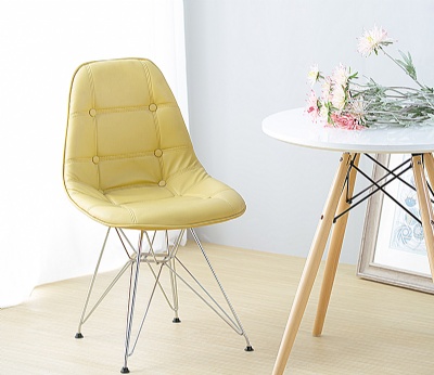 furniture upholstered leather dining chair vintage