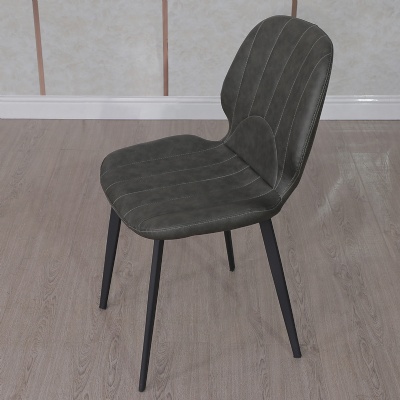 cafe chairs metal frame pu leather restaurant chairs chaise