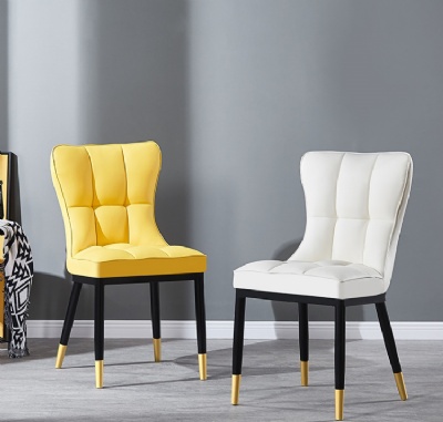 restaurant dining chair pu leather nordic dining chair