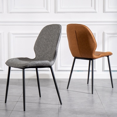 restaurant hotel supplies chair pu leather nordic dining chair