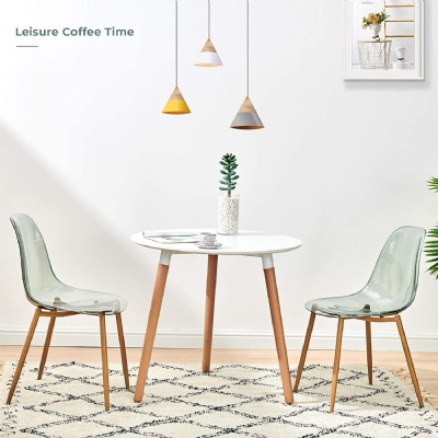 plastic chair transparent plastic cafe chair with metal legs