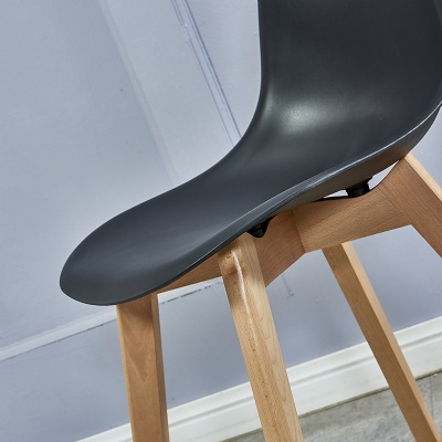 nordic plastic chair for cafe modern scandinavian dinning chairs