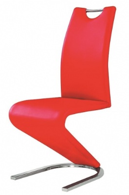 modern accent chairs furniture Z shape leather chairs for sitting room