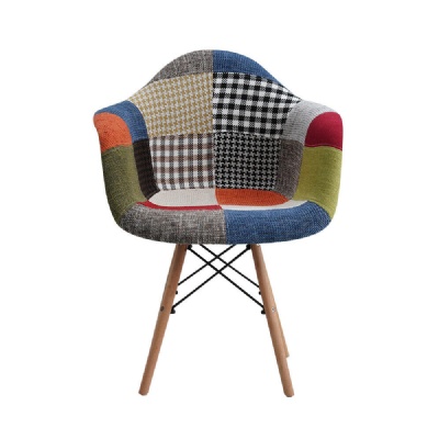 dining upholstered patchwork fabric chairs cafe chairs