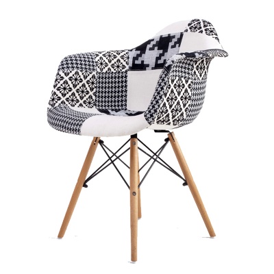 dining upholstered patchwork fabric chairs cafe chairs
