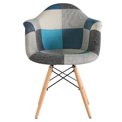 dining upholstered patchwork fabric chairs cafe chairs