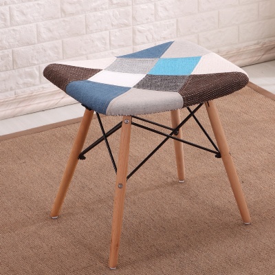antique european style fabric ottoman bench stool