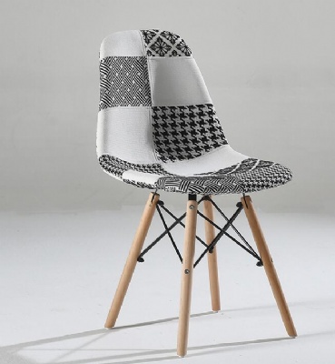 dining chair colorful plastic patchwork fabric chairs cafe chairs