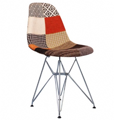 dining chair colorful plastic patchwork fabric chairs cafe chairs