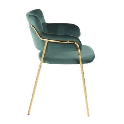 gold leg modern nordic arm chair velvet dinning chairs