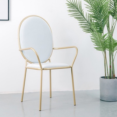 gold leg modern nordic arm velvet chair pink