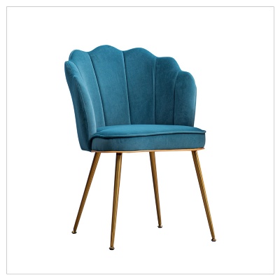 golden leg nordic velvet upholstery arm modern dining chair