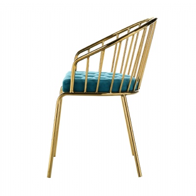 golden leg velvet dining chair staibless steel