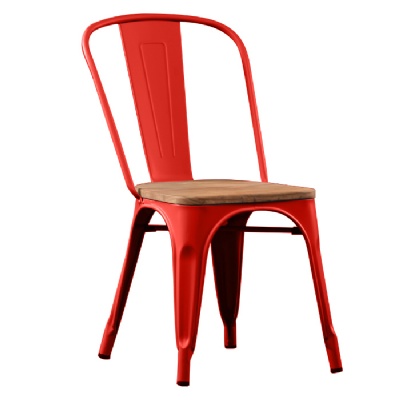 stackable metal chairs steel metal industrial dining chair with wood cushion
