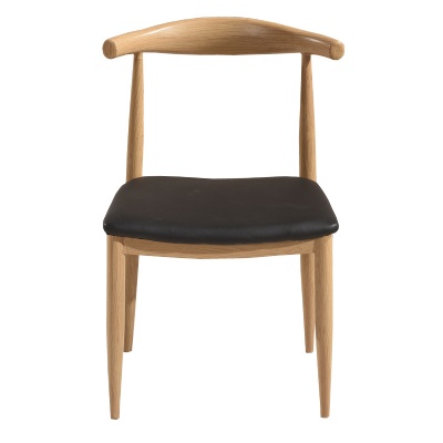 stackable industrial metal salle a manger pu leather chair