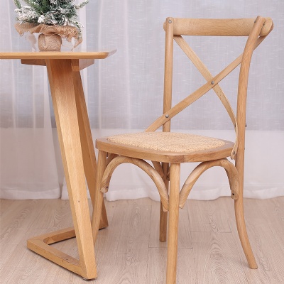 industrial metal chair industrial wooden cross back