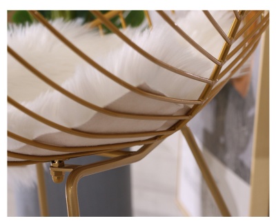 industrial classic nordic modern high end gold legs chairs