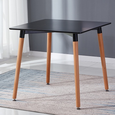Solid wood leg mdf cafe furniture table coffee dinning table