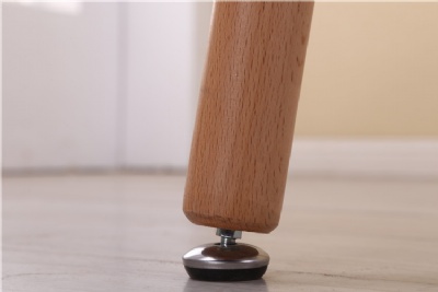 Solid wood leg round counter top table mdf centre table design
