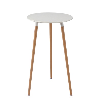 Solid wood leg bar round counter top table mdf centre table design