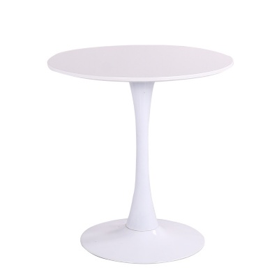 solid wood round white glossy rectangle dining table