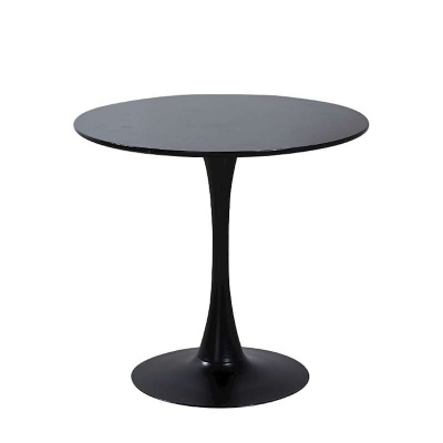 solid wood round white glossy rectangle dining table