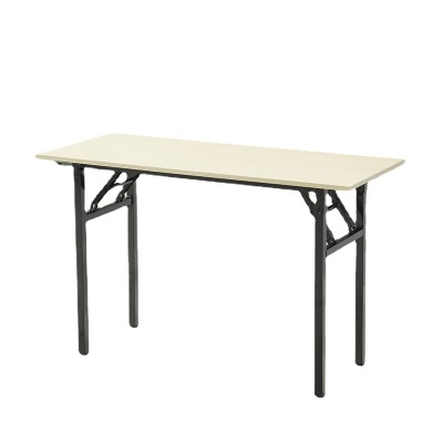 metal leg MDF top folding dining table indoors
