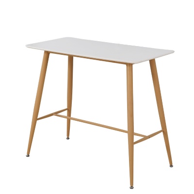 metal leg MDF top wooden rectangle bar table