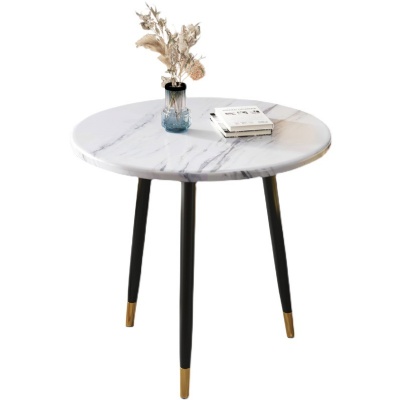 metal leg design nordic round marble dining table