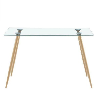 rectangle 10mm tempered table top glass dining coffee tables