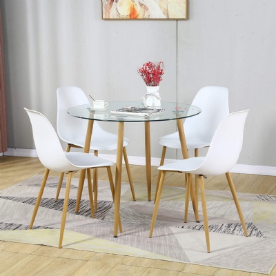 round 10mm tempered table top glass dining coffee tables