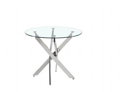 round tempered glass new european luxury dining table