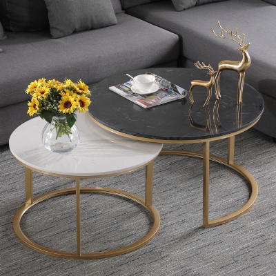 nordic metal frame side tea cafe metal gold marble coffee table