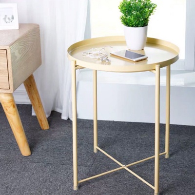 nordic metal frame side tea cafe metal gold coffee table