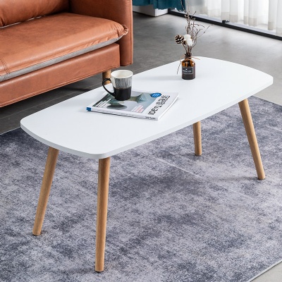 Solid wood leg rectangle MDF cafe tables coffee table