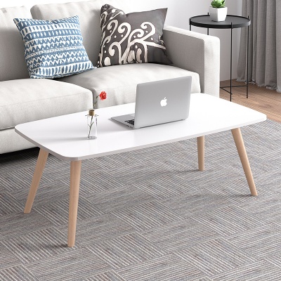 Solid wood leg rectangle MDF cafe tables coffee table