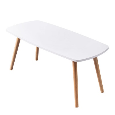 Solid wood leg rectangle MDF cafe tables coffee table