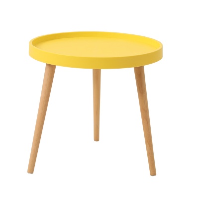 nordic wholesale wood leg plastic round top coffee table
