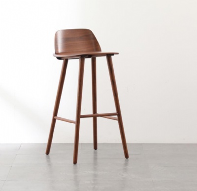 nordic plastic stools bar chairs kitchen restaurant dining chair