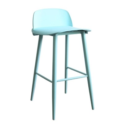 nordic plastic stools bar chairs kitchen restaurant dining chair