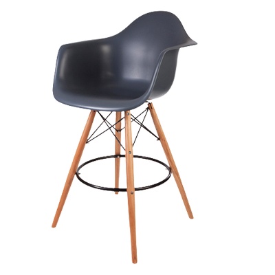 nordic restaurant classic wood leg dining plastic bar armchair