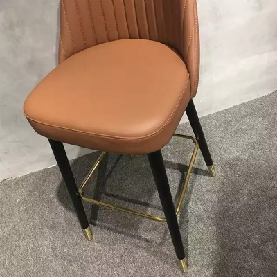 wholesale pu bar chairs indoor leather bar stool