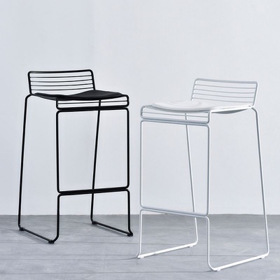 nordic iron restaurant vintage metal wire bar stool chairs
