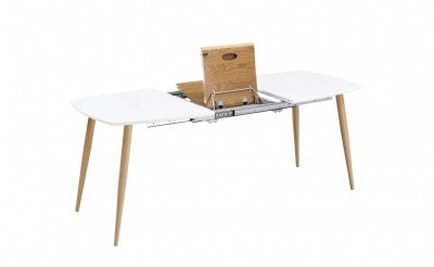 Expandable Design Furniture Luxury Modern 6 Seater Extendable Dining Table Home Furniture Metal Iron Dining Room